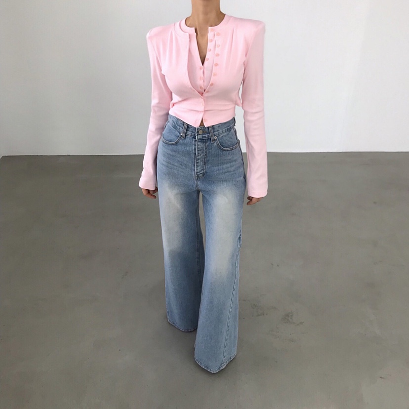 2TWO MOON韓國代購女裝新款26春夏真品時尚長袖T恤系帶開衫2TWO MOON長袖T恤