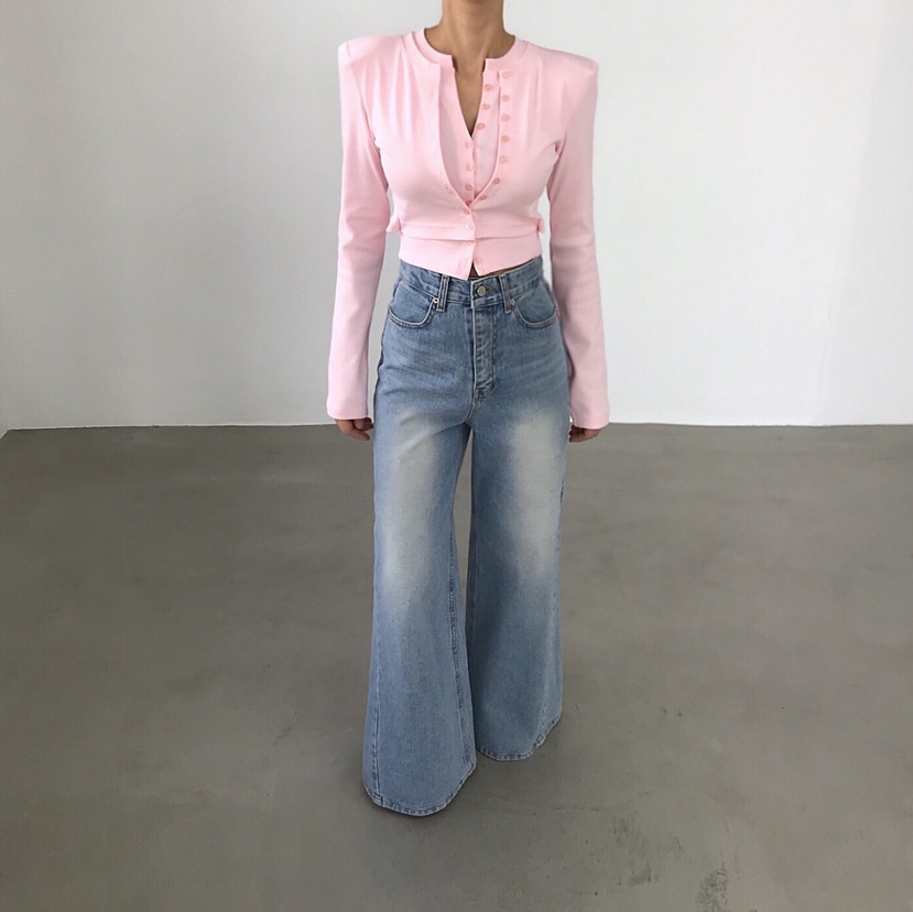 2TWO MOON韓國代購女裝新款26春夏真品時尚長袖T恤系帶開衫2TWO MOON長袖T恤圖色1