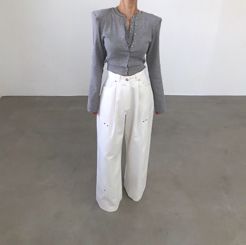 2TWO MOON韓國代購女裝新款26春夏真品時尚長袖T恤系帶開衫2TWO MOON長袖T恤圖色3