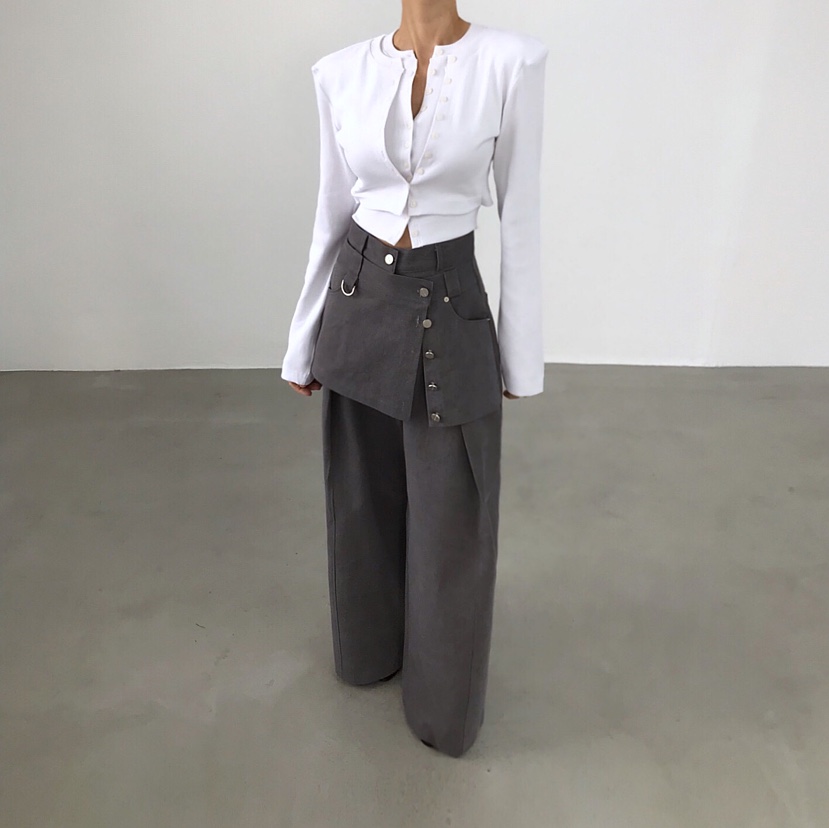 2TWO MOON韓國代購女裝新款26春夏真品時尚長袖T恤系帶開衫2TWO MOON長袖T恤圖色4