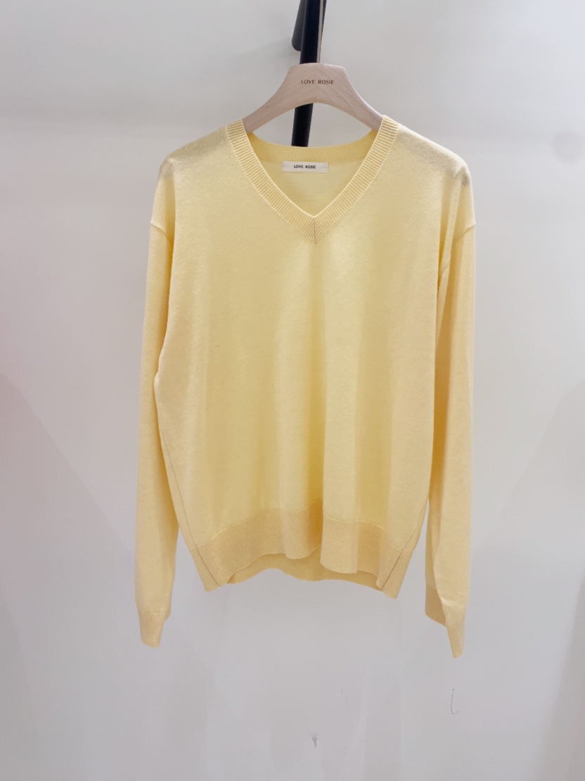 LOVE ROSIE韓國代購女士新品26春夏人氣時尚針織衫V領真絲LOVE ROSIE針織衫圖色4