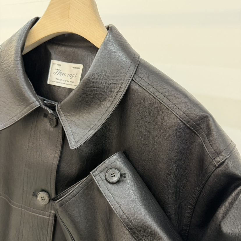 THE EYL東大門實拍女士新款真品休閑職業人氣推薦時尚皮衣THE EYL皮衣