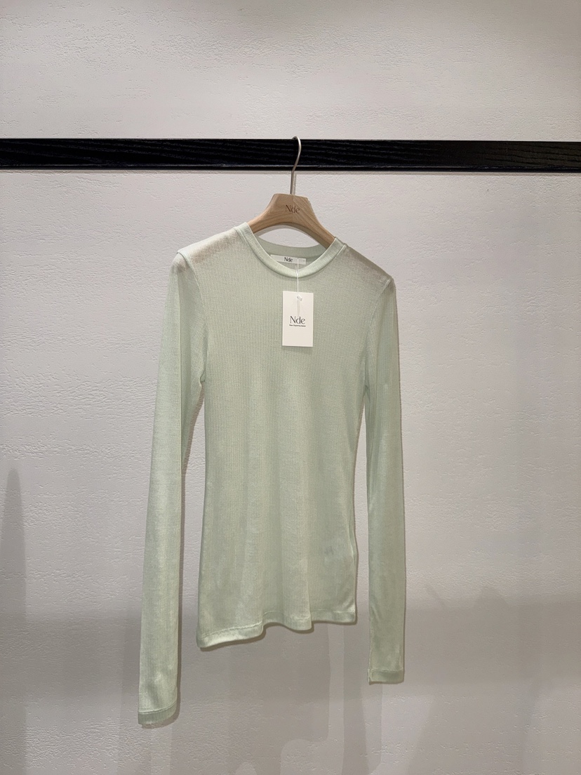 NDE東大門直郵女裝新款熱賣人氣職業真品休閑推薦長袖T恤BOHEME_NDE長袖T恤圖色2