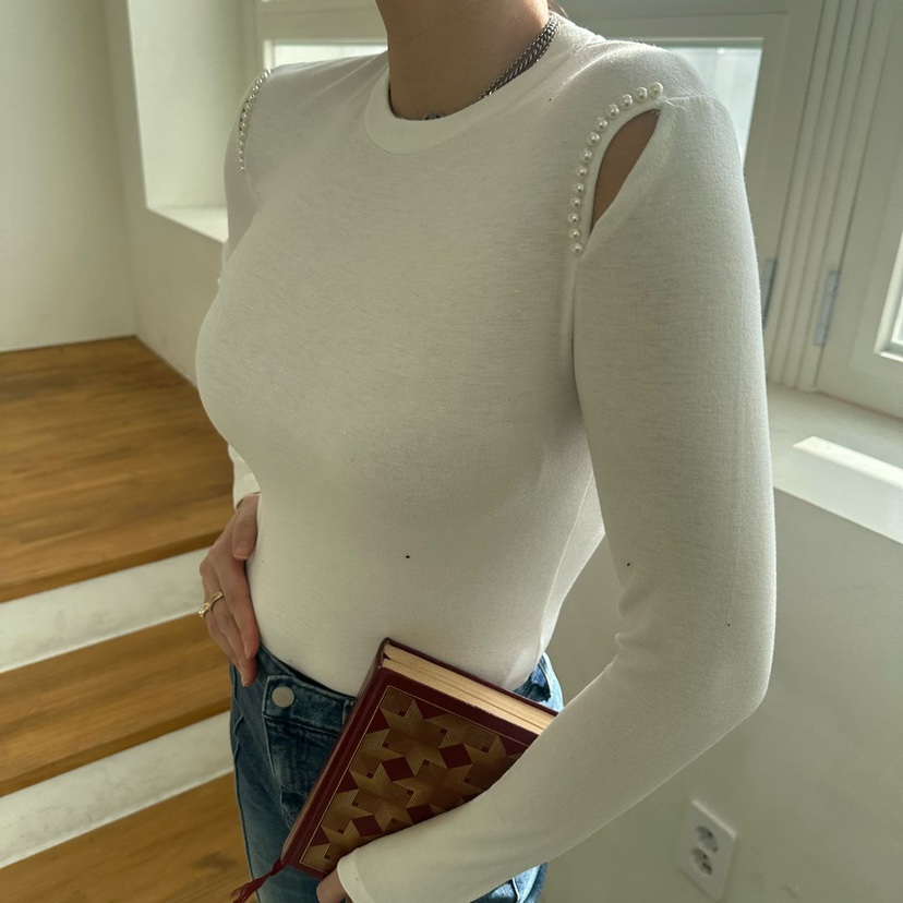 SOUIT東大門直郵女士新款推薦職業真品熱賣人氣休閑長袖T恤SOUIT by mabel-L長袖T恤