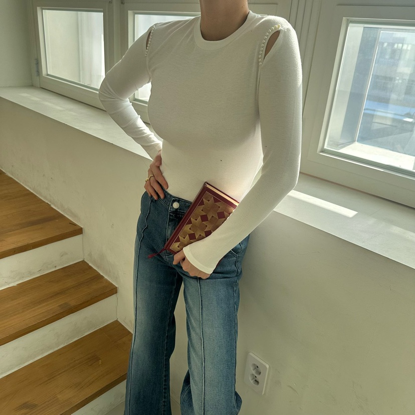 SOUIT東大門直郵女士新款推薦職業真品熱賣人氣休閑長袖T恤SOUIT by mabel-L長袖T恤