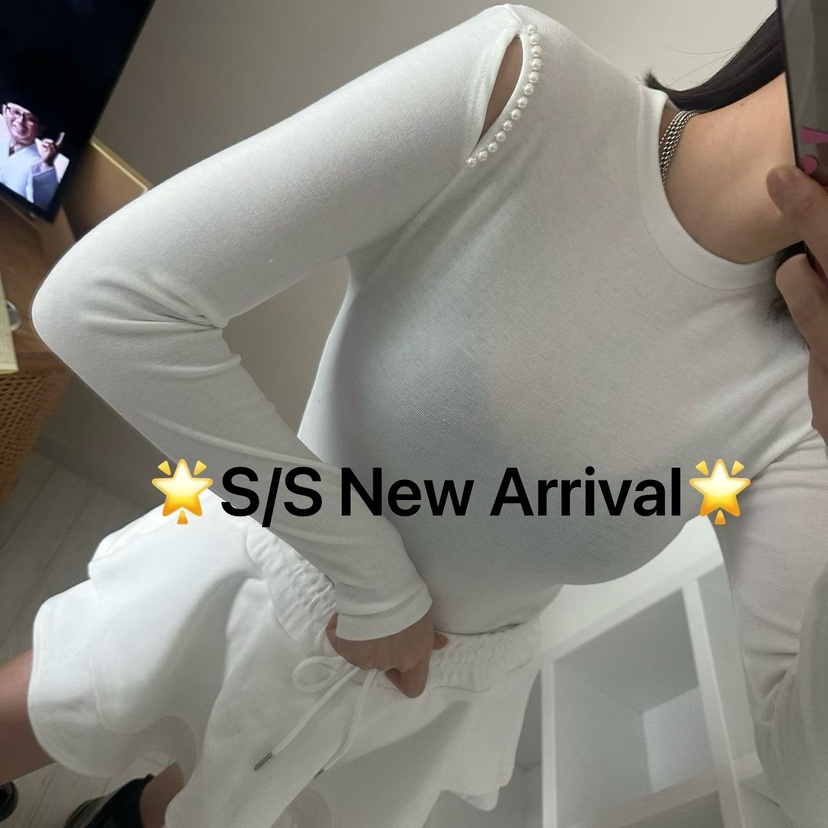 SOUIT東大門直郵女士新款推薦職業真品熱賣人氣休閑長袖T恤SOUIT by mabel-L長袖T恤