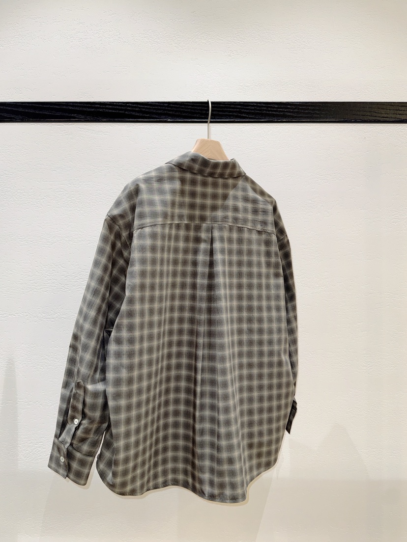 NDE東大門實拍女士新品休閑職業熱賣26春夏襯衫蕾絲衫格紋BOHEME_NDE襯衫/蕾絲衫