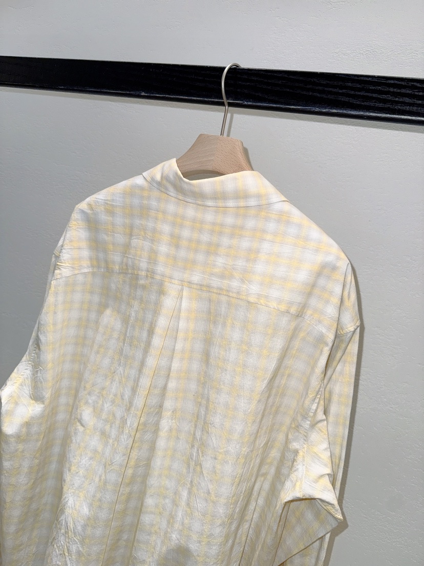 NDE東大門實拍女士新品休閑職業熱賣26春夏襯衫蕾絲衫格紋BOHEME_NDE襯衫/蕾絲衫