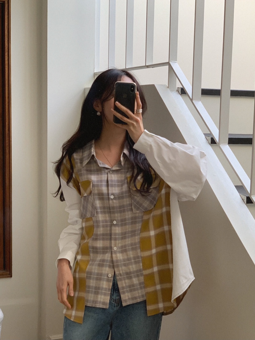 MOSMOS韓國代購女士新款熱賣26春夏職業人氣推薦襯衫蕾絲衫MOSMOS襯衫/蕾絲衫