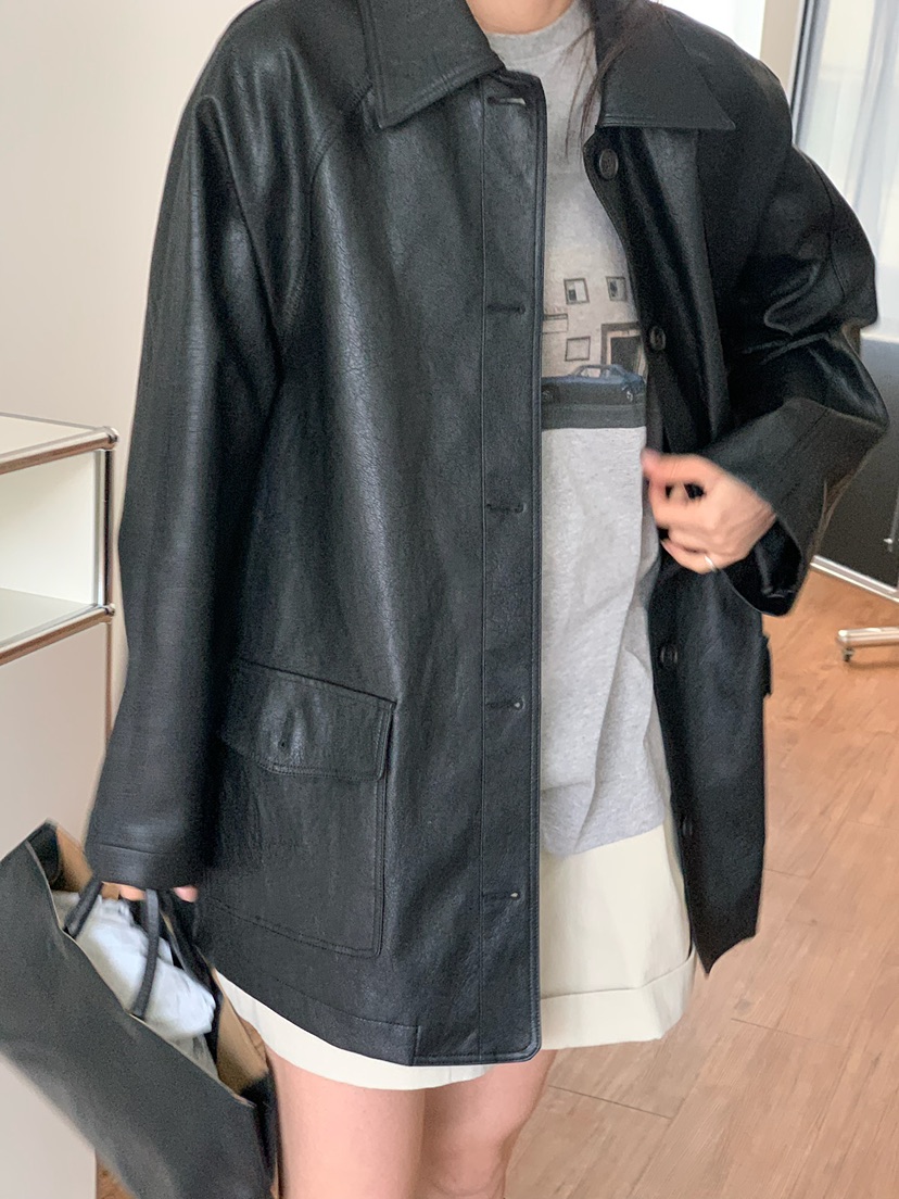 BLEECKER韓國直郵女士新品真品時尚推薦人氣熱賣夾克皮革BLEECKER夾克