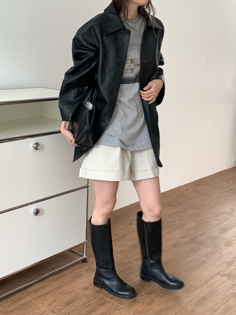 BLEECKER韓國直郵女士新品真品時尚推薦人氣熱賣夾克皮革BLEECKER夾克