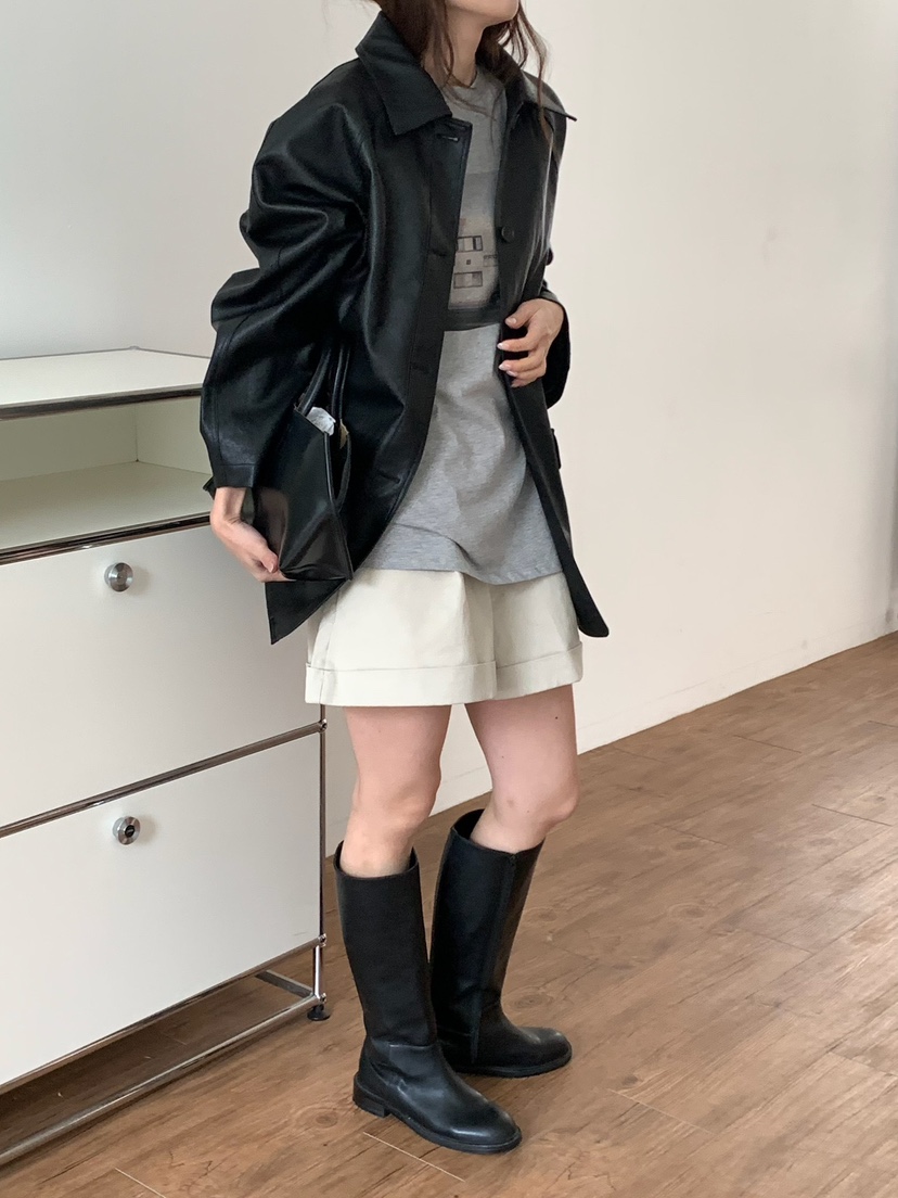 BLEECKER韓國直郵女士新品真品時尚推薦人氣熱賣夾克皮革BLEECKER夾克