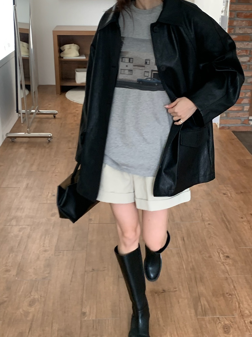 BLEECKER韓國直郵女士新品真品時尚推薦人氣熱賣夾克皮革BLEECKER夾克