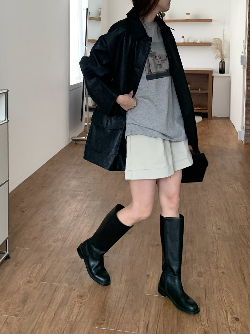 BLEECKER韓國直郵女士新品真品時尚推薦人氣熱賣夾克皮革BLEECKER夾克