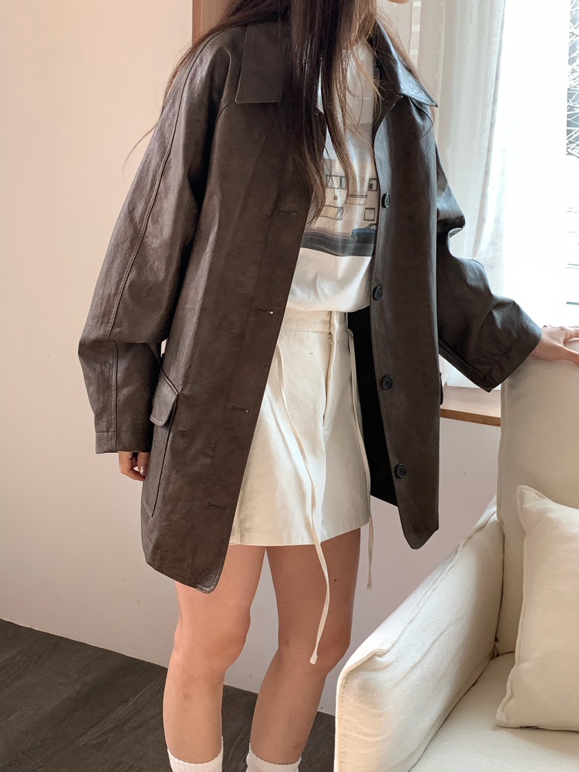 BLEECKER韓國直郵女士新品真品時尚推薦人氣熱賣夾克皮革BLEECKER夾克