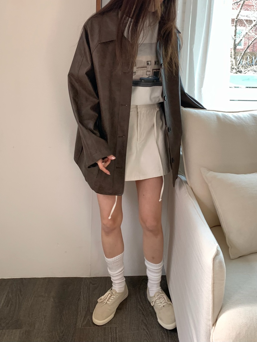 BLEECKER韓國直郵女士新品真品時尚推薦人氣熱賣夾克皮革BLEECKER夾克