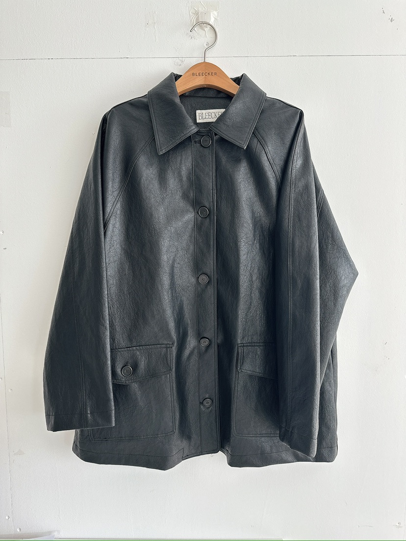 BLEECKER韓國直郵女士新品真品時尚推薦人氣熱賣夾克皮革BLEECKER夾克圖色1