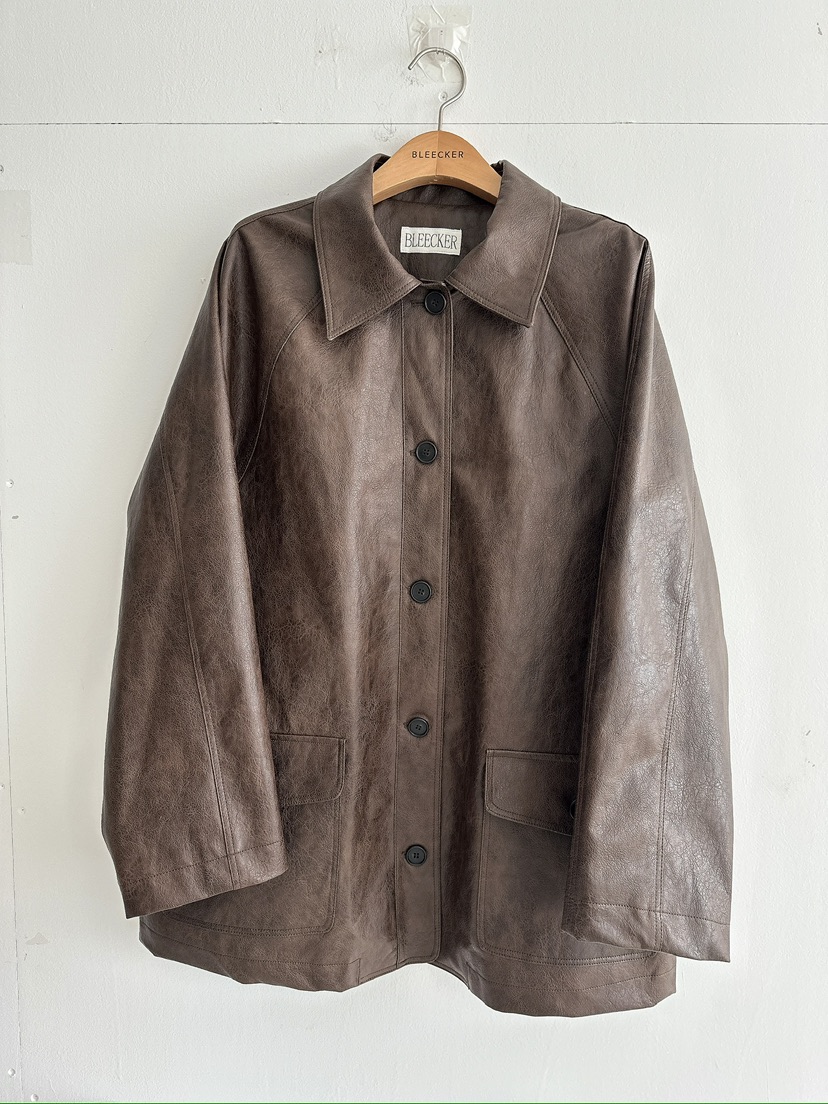 BLEECKER韓國直郵女士新品真品時尚推薦人氣熱賣夾克皮革BLEECKER夾克圖色2