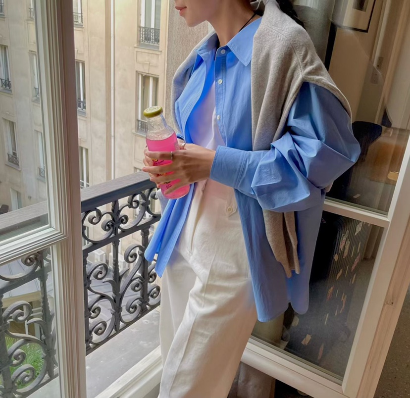 THE ABLE東大門實拍女士新品26春夏人氣時尚休閑襯衫蕾絲衫THE ABLE/TA襯衫/蕾絲衫