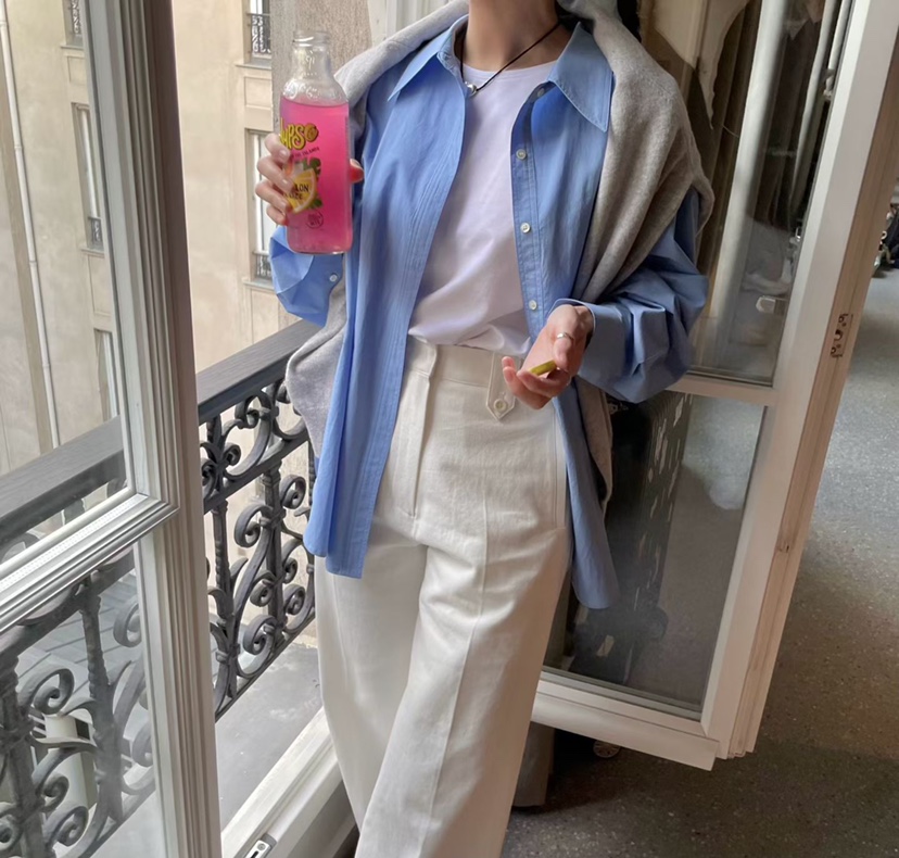 THE ABLE東大門實拍女士新品26春夏人氣時尚休閑襯衫蕾絲衫THE ABLE/TA襯衫/蕾絲衫