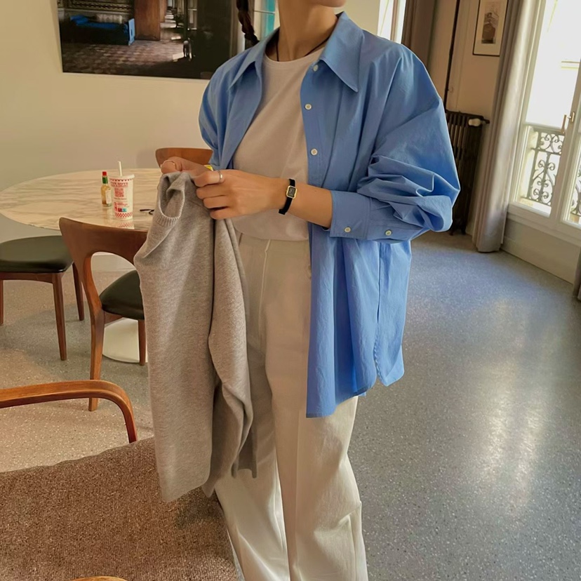 THE ABLE東大門實拍女士新品26春夏人氣時尚休閑襯衫蕾絲衫THE ABLE/TA襯衫/蕾絲衫