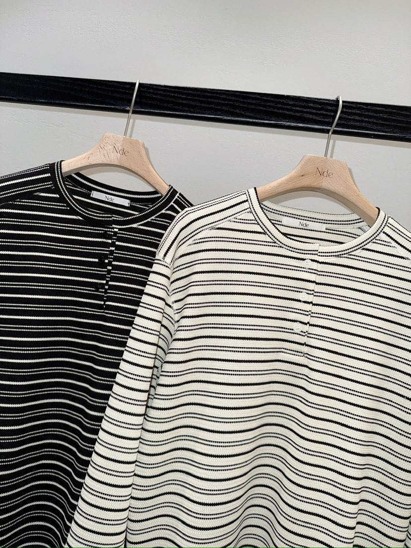 NDE東大門代購女裝新品熱賣人氣26春夏職業真品時尚長袖T恤BOHEME_NDE長袖T恤