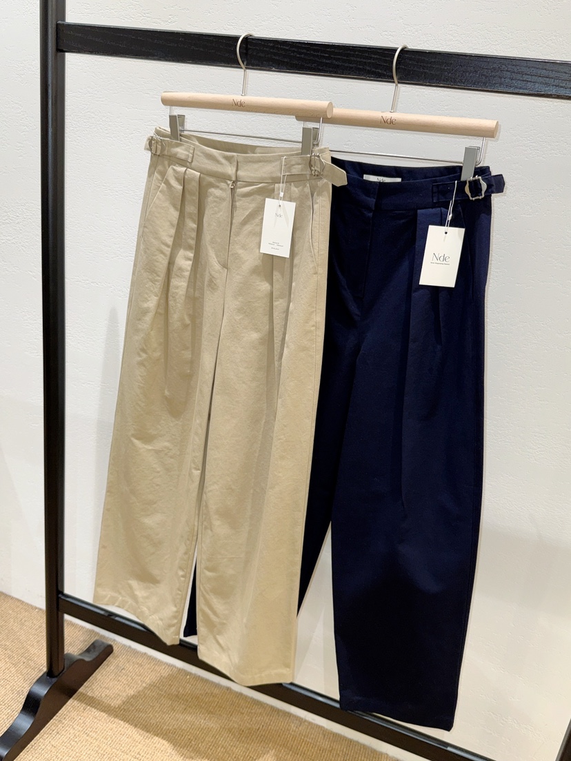 NDE東大門代購女裝新款26春夏人氣時尚真品職業休閑褲褶裥BOHEME_NDE休閑褲
