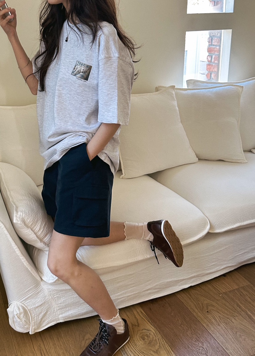 ERUME韓國直郵女裝新品時尚熱賣真品職業休閑26春夏人氣T恤ERUMET恤