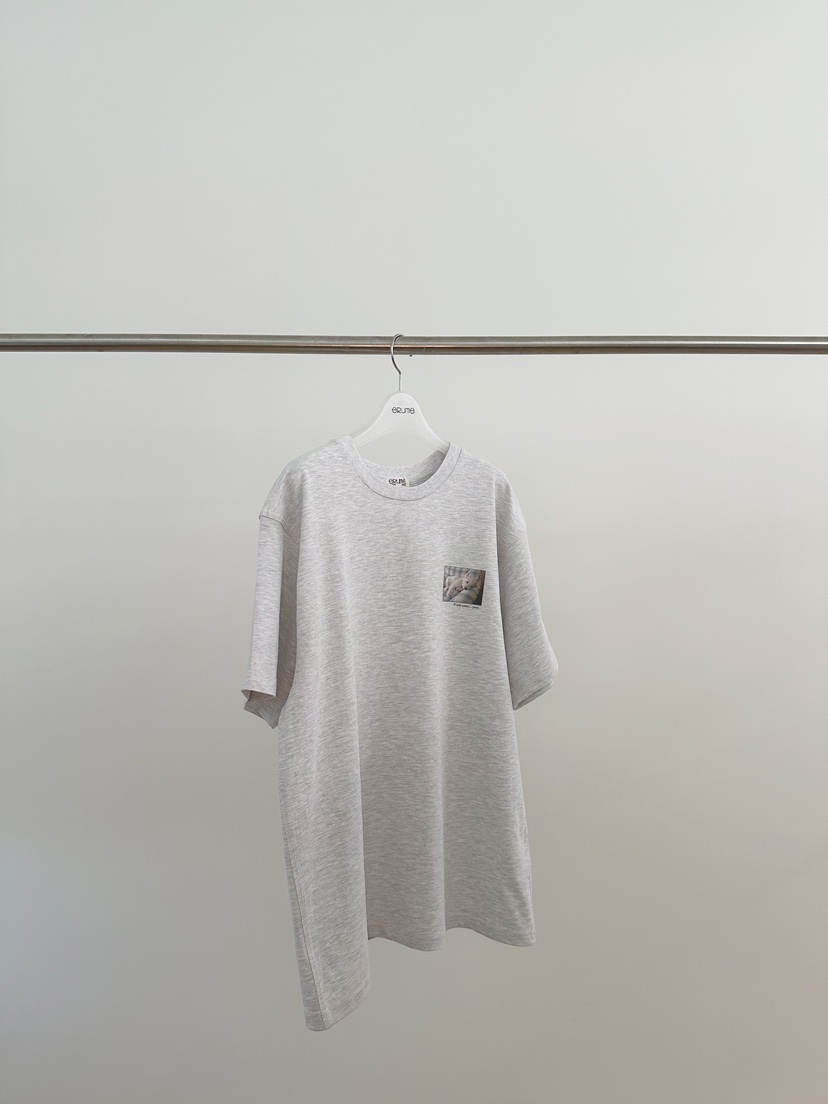 ERUME韓國直郵女裝新品時尚熱賣真品職業休閑26春夏人氣T恤ERUMET恤圖色3