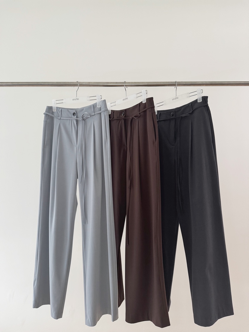 ERUME東大門實拍女裝新品職業真品人氣休閑熱賣休閑褲含腰繩ERUME休閑褲