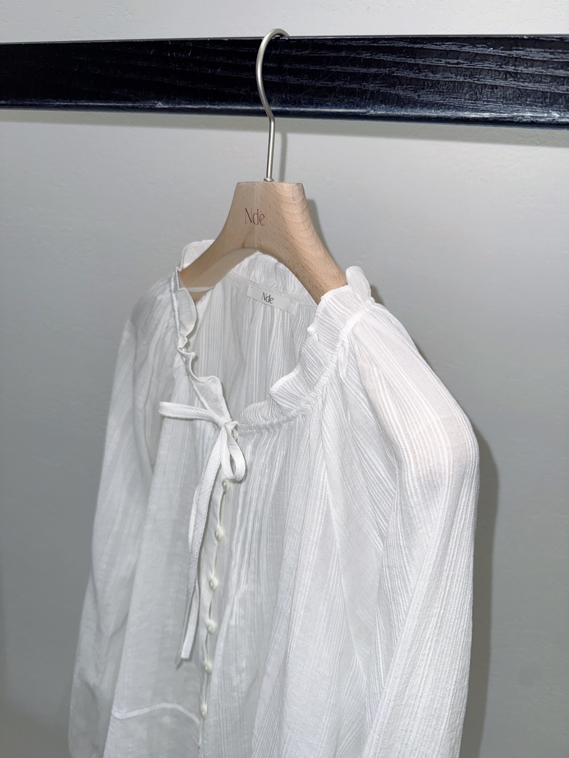 NDE韓國代購女裝新品26春夏休閑時尚真品職業熱賣襯衫蕾絲衫BOHEME_NDE襯衫/蕾絲衫