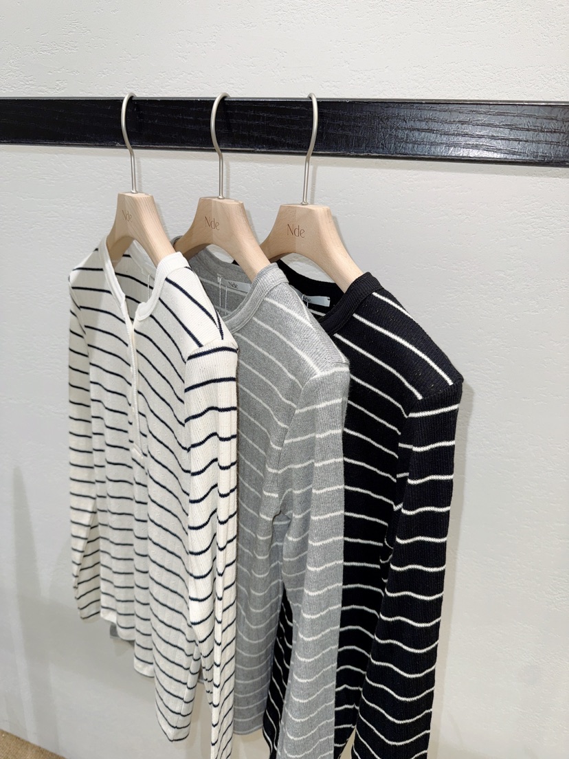 NDE東大門代購女裝新款休閑真品時尚推薦職業長袖T恤鏤空BOHEME_NDE長袖T恤