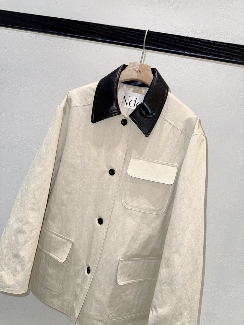 NDE東大門直郵女士新款人氣休閑職業真品推薦26春夏夾克工裝BOHEME_NDE夾克