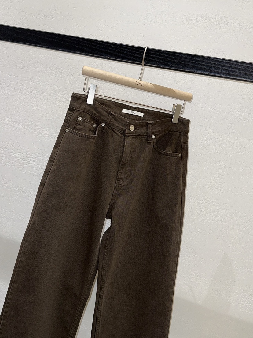 NDE韓國代購女士新品26春夏時尚職業真品休閑推薦人氣牛仔褲BOHEME_NDE牛仔褲