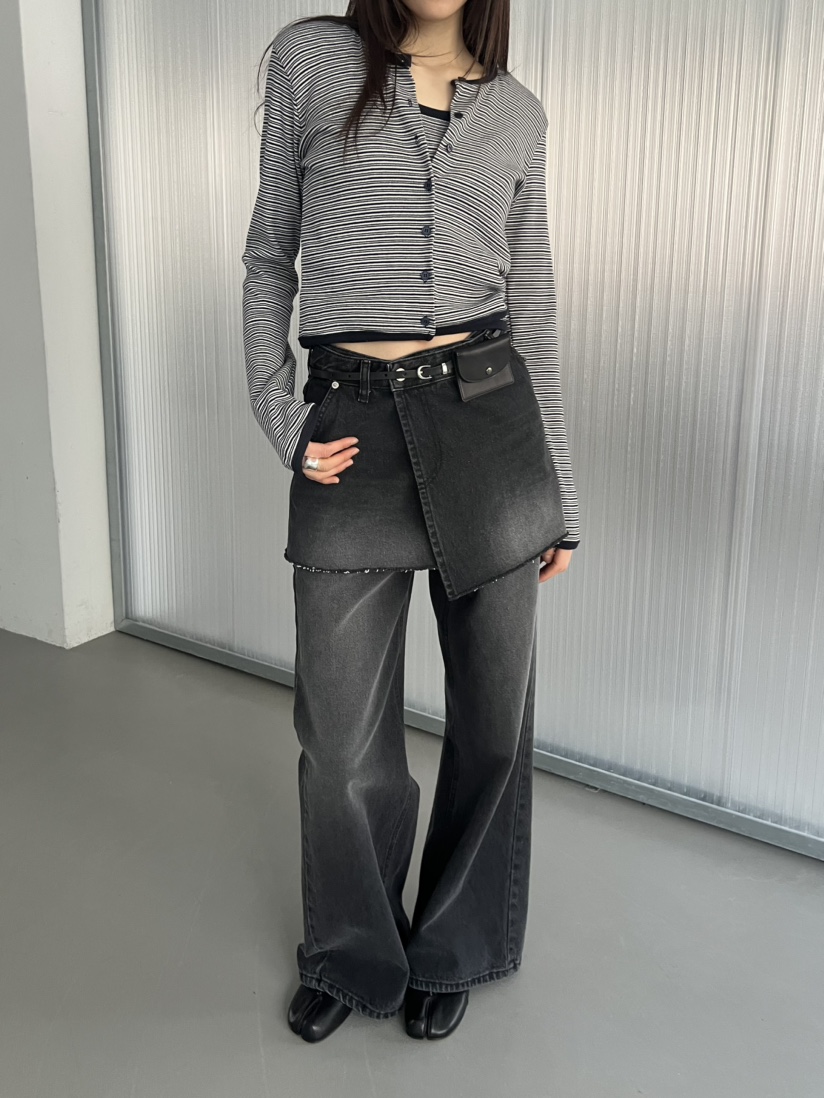 NOVUS東大門代購女裝新款職業時尚26春夏套裝套裝開衫條紋NOVUS套裝