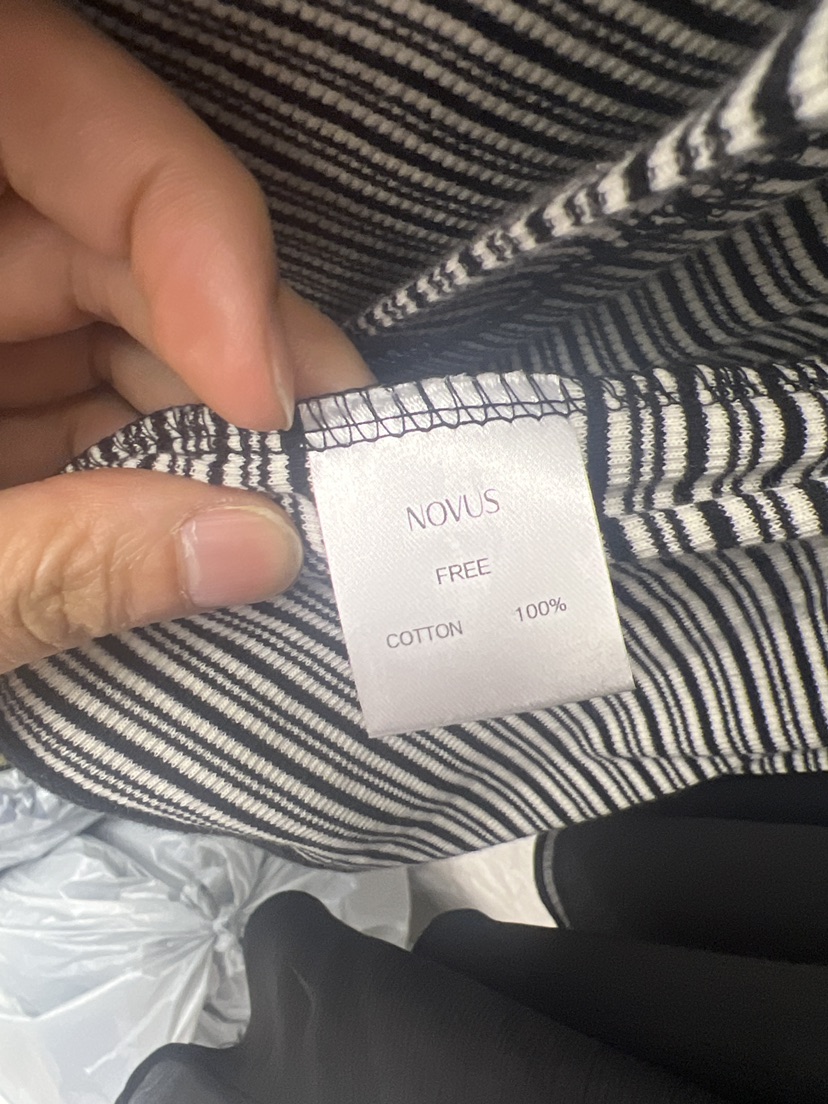 NOVUS東大門代購女裝新款職業時尚26春夏套裝套裝開衫條紋NOVUS套裝