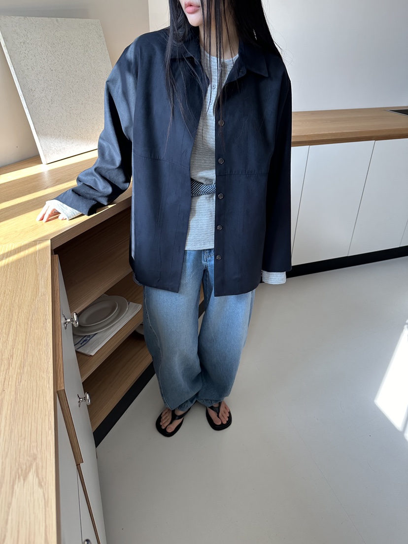 NDE韓國直郵女士新品真品時尚26春夏熱賣休閑推薦夾克麂皮BOHEME_NDE夾克