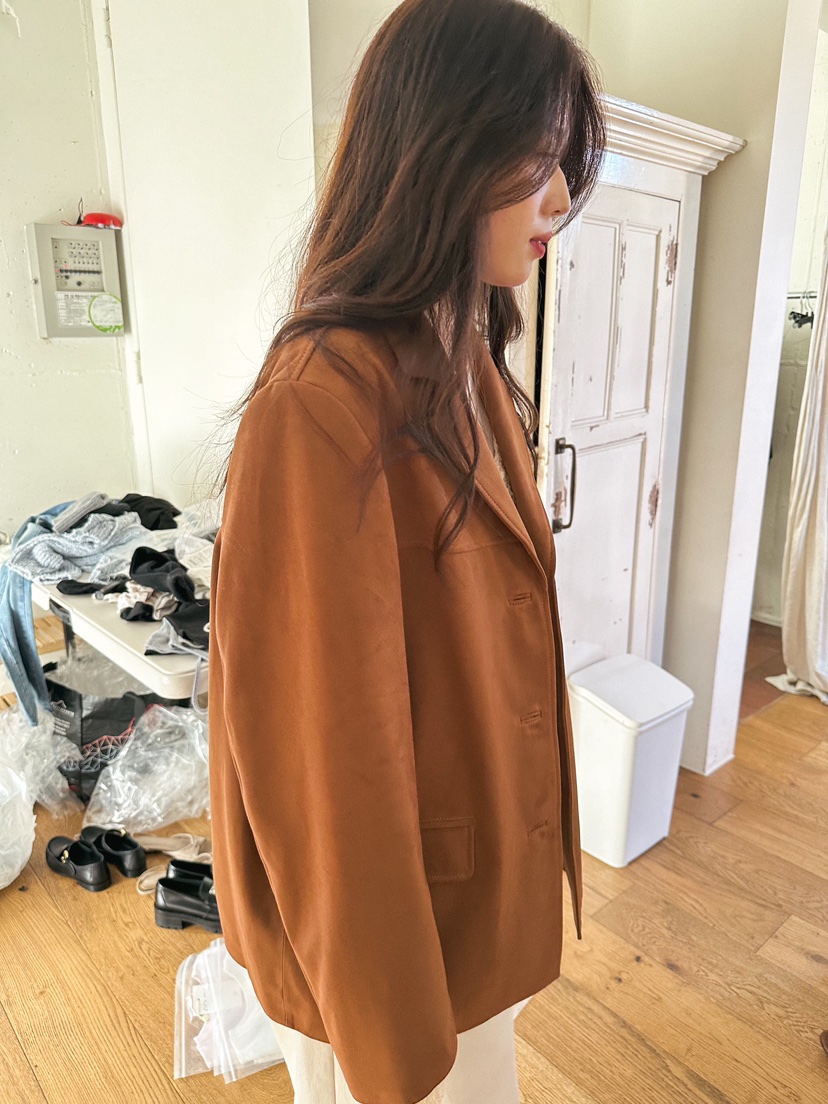 ERUME東大門實拍女士新款熱賣時尚26春夏人氣真品夾克絨面革ERUME夾克