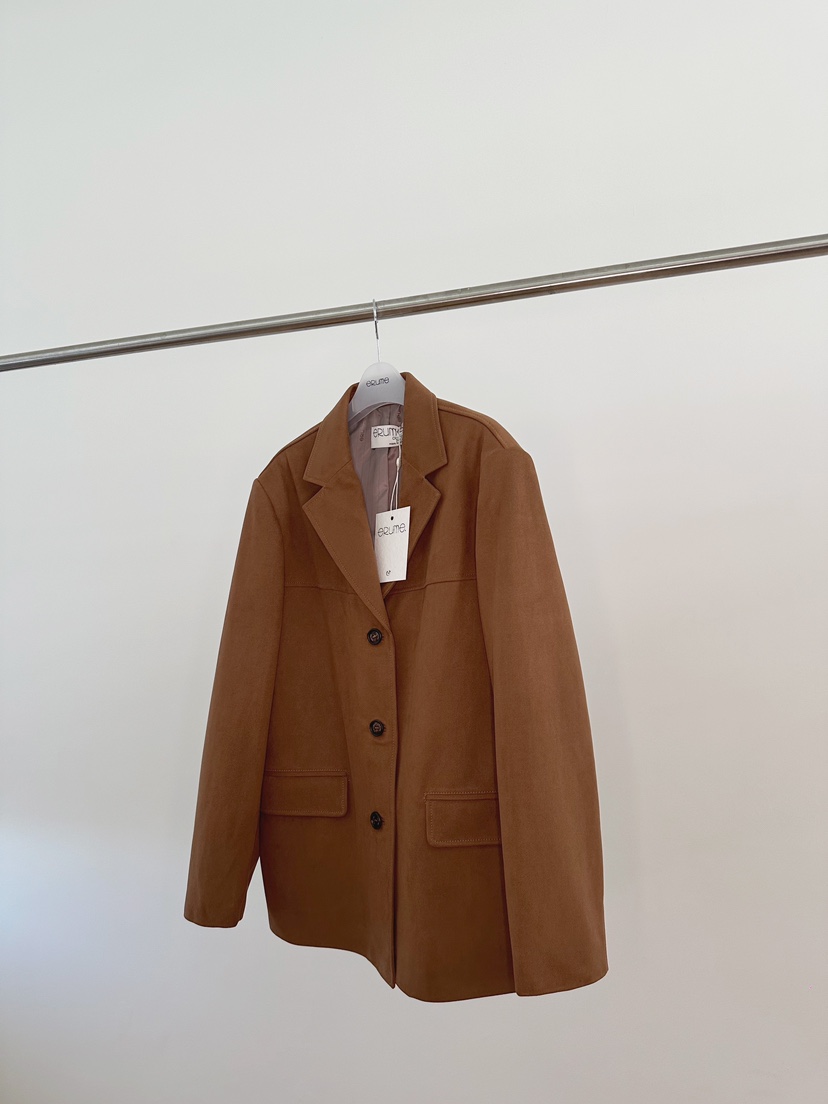 ERUME東大門實拍女士新款熱賣時尚26春夏人氣真品夾克絨面革ERUME夾克圖色2