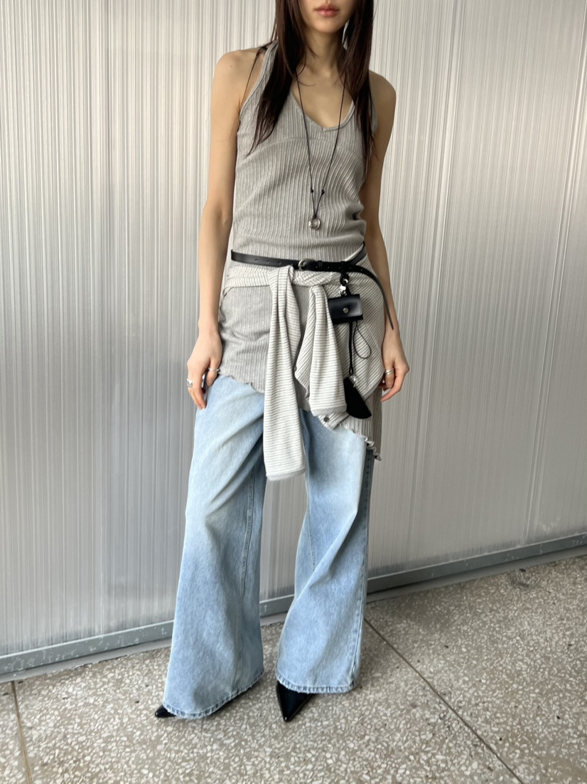 NOVUS韓國直郵女裝新款熱賣真品26春夏休閑連衣裙不含腰帶NOVUS連衣裙