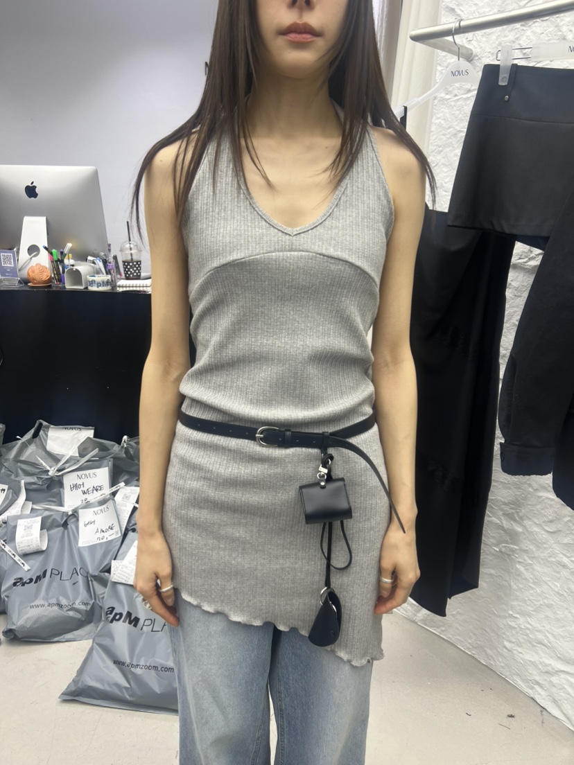 NOVUS韓國直郵女裝新款熱賣真品26春夏休閑連衣裙不含腰帶NOVUS連衣裙圖色2