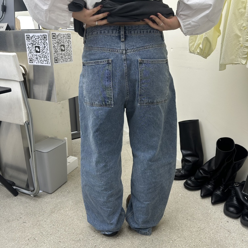 AMOEBA韓國直郵女裝新品真品休閑26春夏職業人氣熱賣牛仔褲AMOEBA牛仔褲