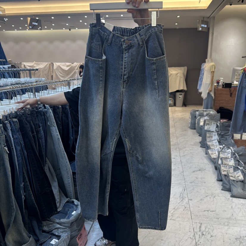 ITZEL韓國直郵女士新款真品熱賣休閑人氣26春夏時尚牛仔褲ITZEL牛仔褲圖色1