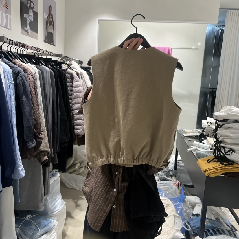 BROT東大門實拍女裝新品真品推薦熱賣休閑職業馬甲紐扣背心BROT馬甲