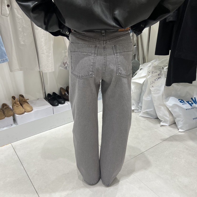 WOOD SAGE韓國代購女裝新品真品26春夏推薦休閑時尚牛仔褲WOOD SAGE牛仔褲