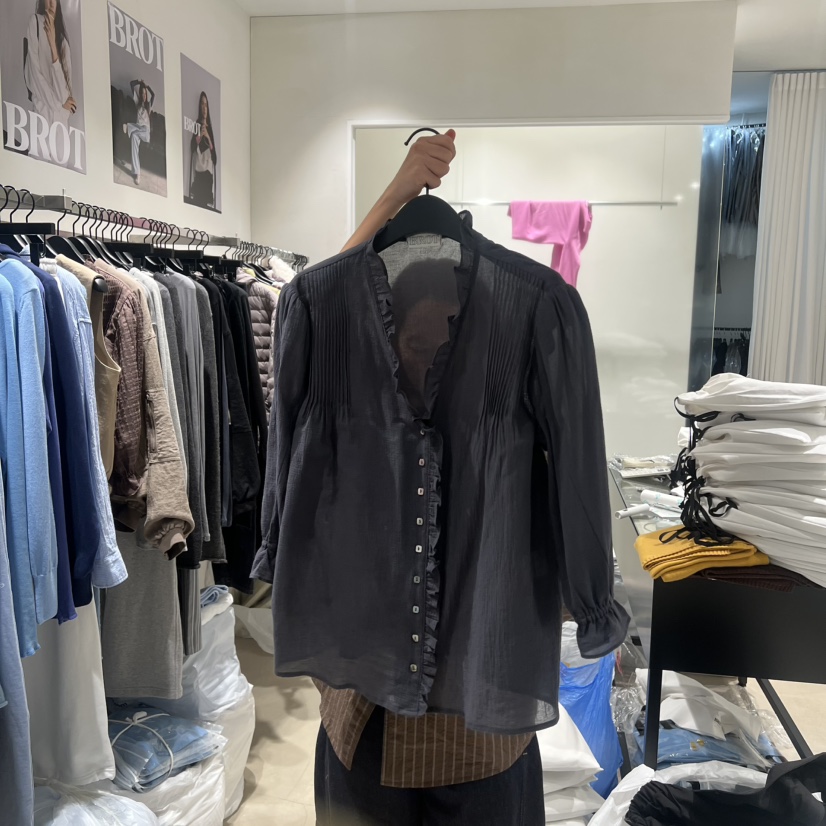 BROT東大門直郵女裝新品時尚真品休閑職業推薦襯衫蕾絲衫BROT襯衫/蕾絲衫圖色2