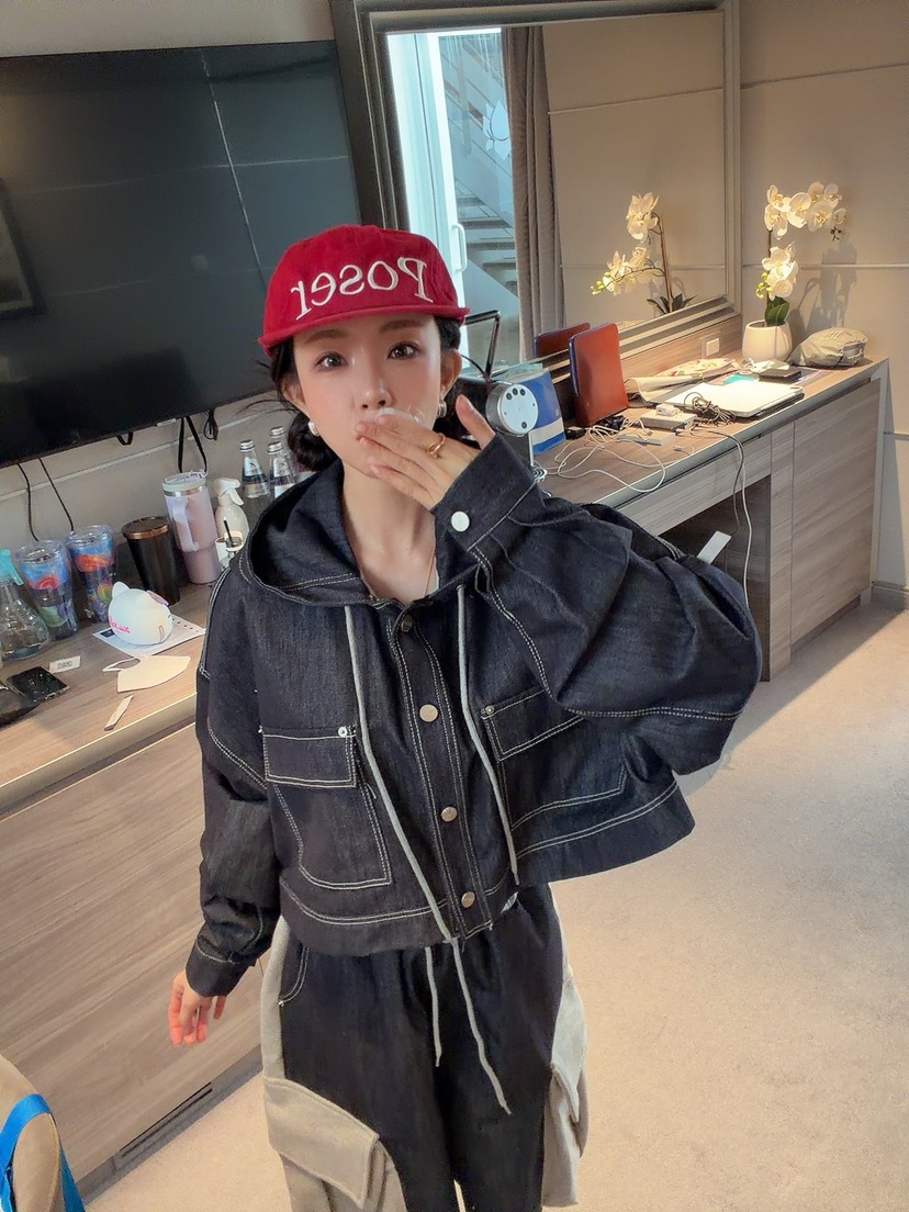 PALETTE-Q東大門實拍女士新品時尚熱賣26春季休閑夾克連帽PALETTE-Q夾克