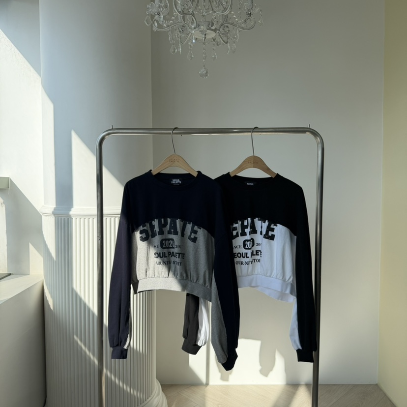 PALETTE-Q韓國代購女裝新款休閑熱賣人氣推薦職業衛衣短款PALETTE-Q衛衣