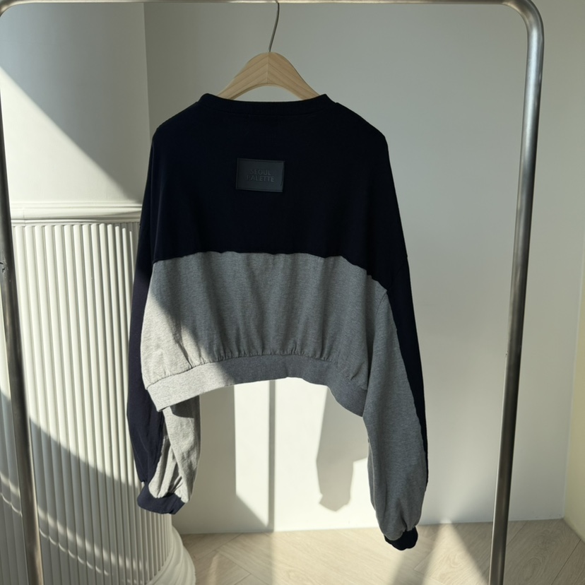 PALETTE-Q韓國代購女裝新款休閑熱賣人氣推薦職業衛衣短款PALETTE-Q衛衣