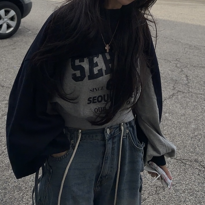 PALETTE-Q韓國代購女裝新款休閑熱賣人氣推薦職業衛衣短款PALETTE-Q衛衣